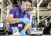 man doing experiments